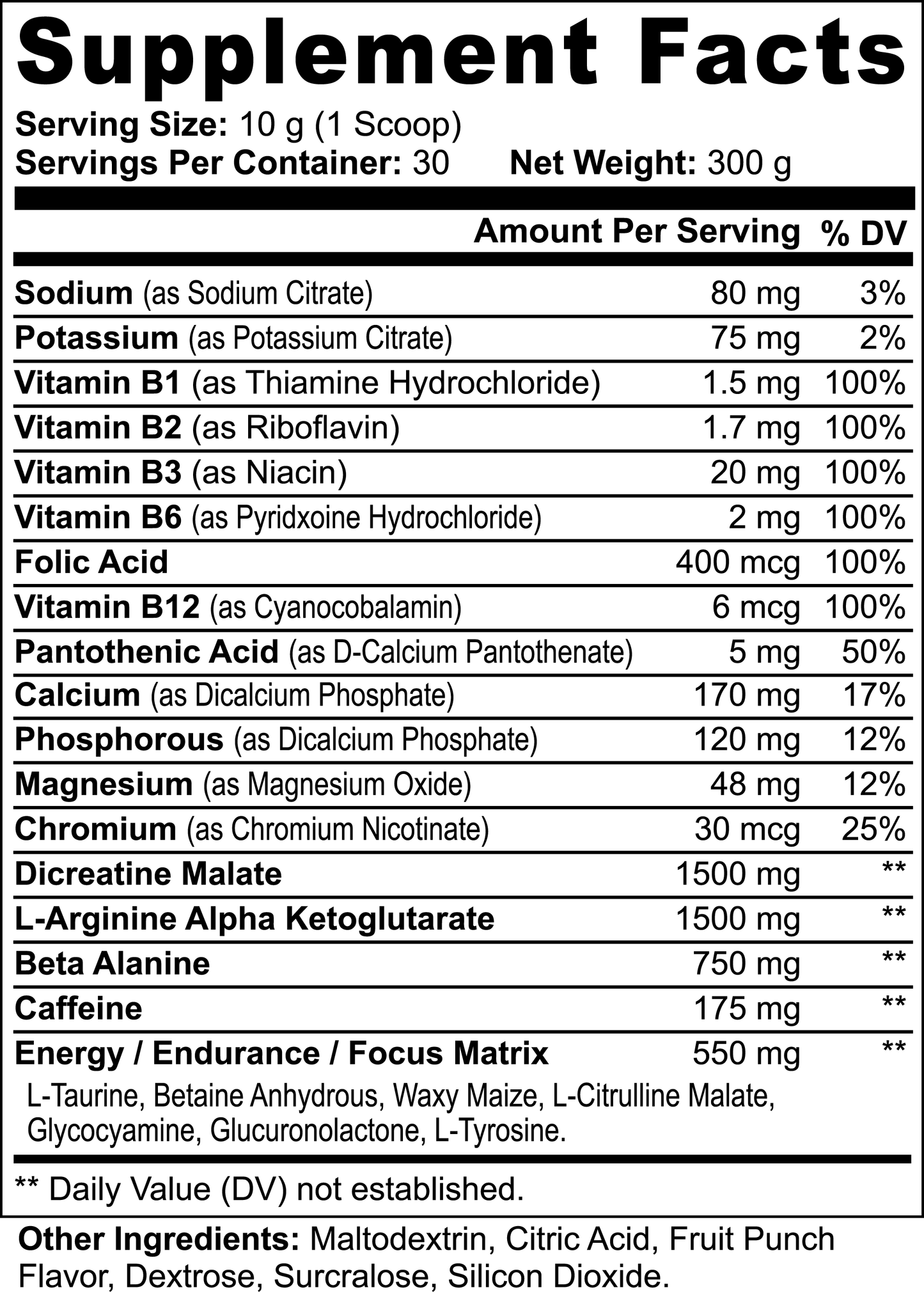 Nitric Fury Pre-Workout