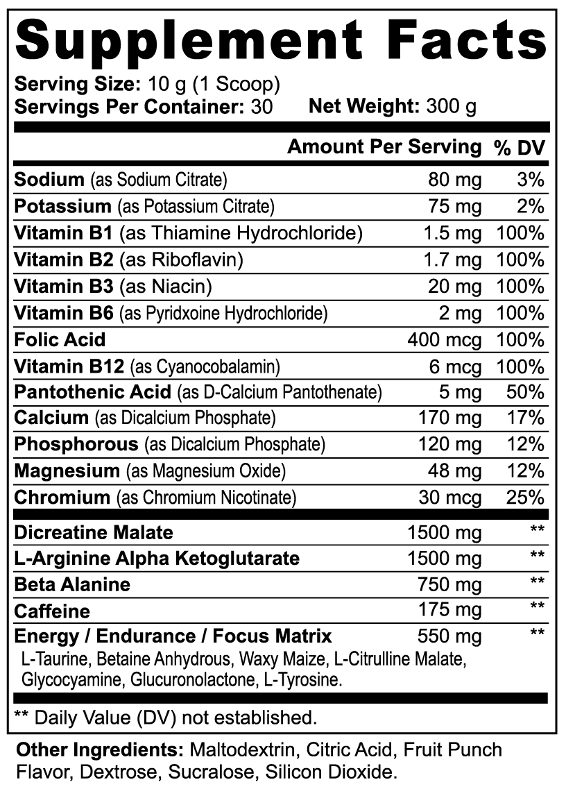 Nitric Fury Pre-Workout